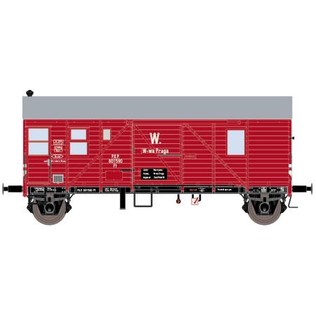EXACT-TRAIN EX23725 Wagon towarowy Pwgs44 Bremen Ft 801590 (brązowy), PKP, Ep. III