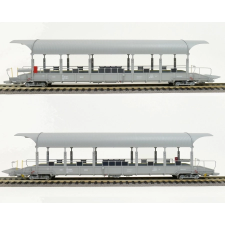EXACT-TRAIN EX25004 2-er DC Verladewagenset 4 BLS Autoverladezug 1 Talbot (2x Verladewagen Sdt) (exklusiv für KML und Niederlande), BLS, Ep. VI