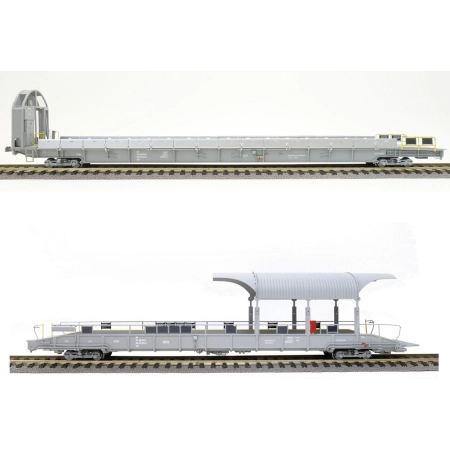 EXACT-TRAIN EX25005 2-er DC Grundset BLS Autoverladezug 2 Talbot (1xAuffahrwagenSdt und 1xRampenwagen Sdt), BLS, Ep. VI