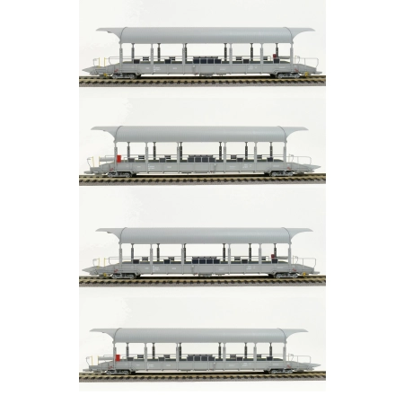 EXACT-TRAIN EX26002 4-er AC Verladewagenset 2 BLS Autoverladezug 1 Talbot (4x Verladewagen Sdt) (exklusiv für KML und Niederlande), BLS, Ep. VI