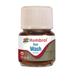 HUMBROL AV0210 Enamel Wash Rust 28ml