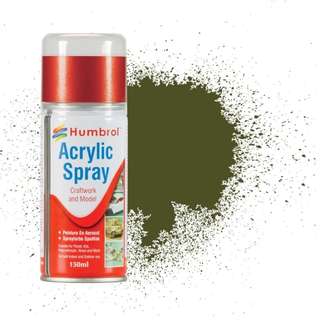HUMBROL AD6155 Spray akrylowy 150 ml 155 Olive Drab Matt