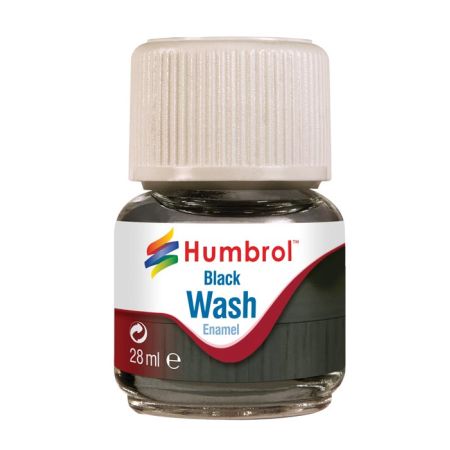 HUMBROL AV0201 Enamel Wash Black 28ml