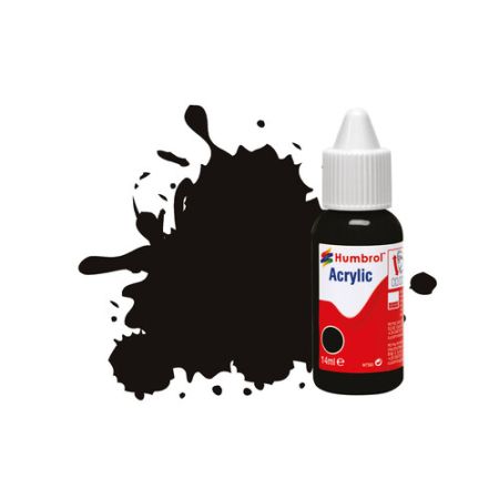 HUMBROL DB0085 Farba akrylowa 14 ml - 085 Black - Satin