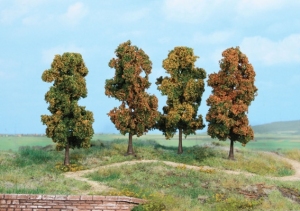 Heki 2002 Drzewa liściaste jesienne 10 cm, 4 szt.