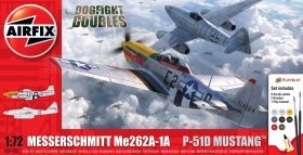 Airfix A50183 Gift Set - Messerschmitt Me262 & P-51D Mustang Dogfight Double - 1:72