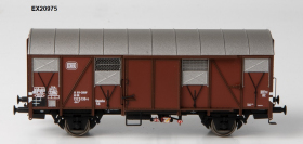 Exaxct-Train EX20975 Wagon towarowy .Grs 212 EUROP z klapami alu., Nr. 132 5136-0, DB, Ep. IV