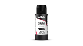 VALLEJO 62053 Premium Color 053-60 ml. Metallic Black