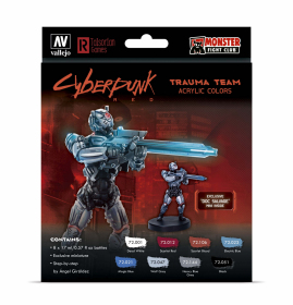 Vallejo 72310 Game Color Zestaw 8 farb - Trauma Team by Cyberpunk Red Exclusive Doc Salvage