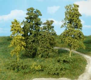 Heki 1671 Drzewa i krzaki zielone, 15 szt