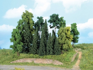 Heki 1957 H0 Drzewa iglaste i liściaste 7-18 cm, 20 szt.