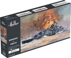 Heller 85078 Bismarck + Tirpitz Twinset - 1:400