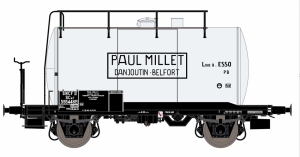 Exact-Train EX20621 Wagon cysterna 30m3 Uerdinger, 595448 Millet, SNCF, Ep. III