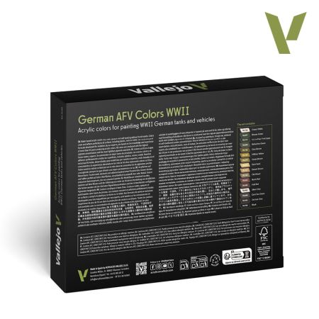 VALLEJO 70255 AFV Color Series 16 farb - German AFV Colors WWII