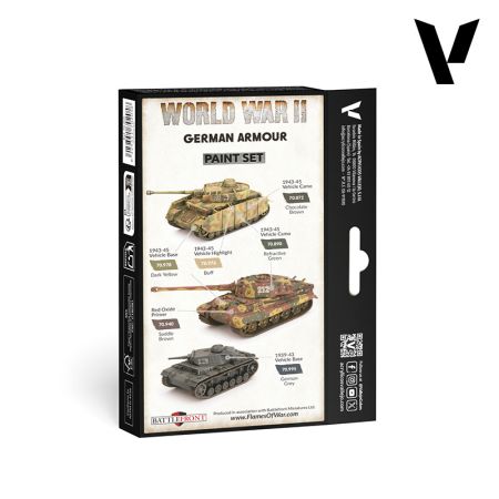 VALLEJO 70205 Zestaw World War II 6 farb - German Armour