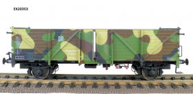 Exact-Train EX20353 Wagon towarowy odkryty Klagenfurt Camouflage (Blechtür), DRG, Ep. II