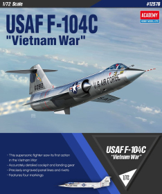 ACADEMY 12576 USAF F-104C Vietnam War - 1:72
