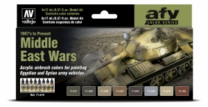 Vallejo 71619 Zestaw Model Air 8 farb - Middle East Wars (1967 to present)