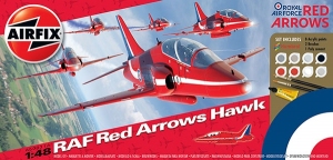 Airfix A50031A Gift Set - Red Arrows Hawk - 1:48