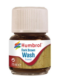 Humbrol AV0205 Enamel Wash Dark Brown 28ml
