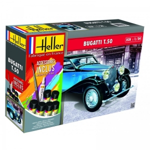 Heller 56706 Starter Set - Bugatti T.50 - 1:24