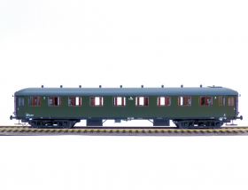 Exact-Train EX10027 Wagon pasażerski B7156 (zielony, szary dach), NS, Ep. III
