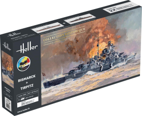 Heller 55078 Starter Set - Bismarck + Tirpitz Twinset - 1:400