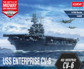 Academy 14409 USS Enterprise CV-6 Battle of Midway - 1:700