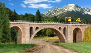 KIBRI 39720 H0 Kamienny most kolejowy jednotorowy