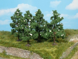 Heki 1170 Drzewa owocowe kwitnące 8 cm, 4 szt.