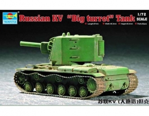 TRUMPETER 07236 Ciężki czołg KW-2 (duża wieża) - 1:72