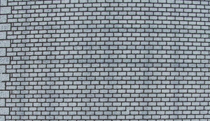 Heki 72172 Mur z szarej cegły H0/TT 50x20 cm