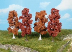 Heki 1703 Drzewa liściaste jesienne 10 cm, 4 szt.