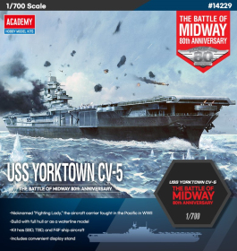Academy 14229 USS Yorktown CV-5 Battle of Midway - 1:700