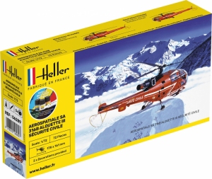 HELLER 56289 Starter Set - Alouette III Sécurité Civile - 1:72