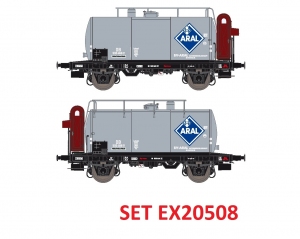 Exact-Train EX20508 Zestaw 2 cystern 24m3 Uerdinger, Aral, DB, Ep. IIIb