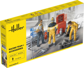 Heller 82750 Figurki - Racing Team + akcesoria - 1:24