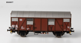 Exaxct-Train EX20977 Wagon towarowy .Grs-v 212 z klapami alu., Nr. 131 2135-3, DB, Ep. IV