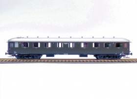 Exact-Train EX10021 Wagon pasażerski AB7542 (oliwkowy, srebrny dach), NS, Ep. III