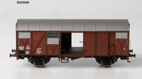 Exaxct-Train EX20989 Wagon towarowy Gs 1210 z klapami alu., Nr. 121 0101-6, DR, Ep. IV