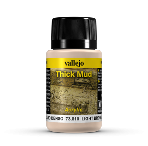 Vallejo 73810 Thick Mud 40 ml. Light Brown Mud