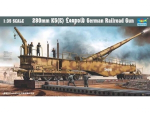 Trumpeter 00207 Niemieckie działo kolejowe Leopold 280mm K5 (E) - 1:35