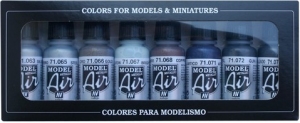 Vallejo 71176 Zestaw Model Air 8 farb - Metallic Colors