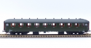 Exact-Train EX10011 Wagon pasażerski C7155 (zielony, szary dach), NS, Ep. III