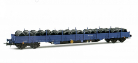 Rivarossi HR6525 Wagon platforma Res z ładunkiem kabli, PKP Cargo, Ep. V-VI