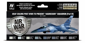 Vallejo 71618 Zestaw Air War 8 farb - USAF colors post WWII to present Aggressor Squadron Part III