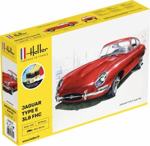 Heller 56709 Starter Set - Jaguar Type E 3L8 FHC - 1:24