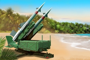 TRUMPETER 02353 Wyrzutnia rakiet 5P71 z rakietą 5V27 Pechora (SA-3B Goa) - 1:35