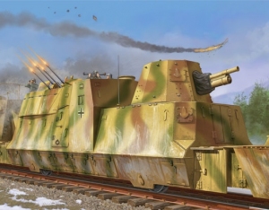 Trumpeter 01511 Wagon artyleryjski z niemieckiego pociągu pancernego BP-42 - 1:35