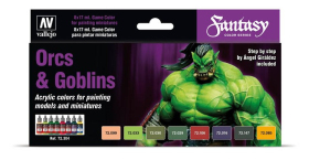 Vallejo 72304 Game Color Zestaw 8 farb - Orcs & Goblins by Angel Giraldez